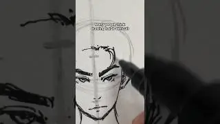 EASIEST WAY to DRAW ANIME FACE!!🔥 - 