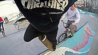 skateboard / скейт от первого лица ( скейтпарк сокольники )