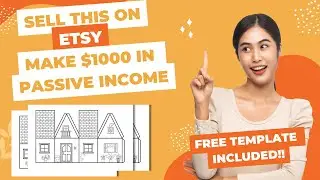 Sell This Paper House Template On Etsy | Canva Tutorial | Free Template Included