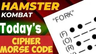 To detect Daily Morse Code Today | Hamster Kombat free Airdrop | 1 Million Token| Online earning