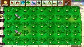 Hypno Threepeater  vs 999 Zombies  plants vs zombies 