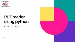 PDF file reader using python, 12221258 Muhammad Ajnas Ahmed