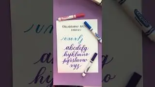 Calligraphy Basic Strokes Tutorial And ASMR Calligraphy Alphabet Tutorial 
