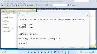 How to change database owner in SQL Server