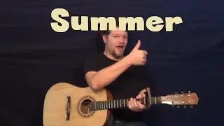 Summer (Calvin Harris) Easy Guitar Lesson How to Play Tutorial