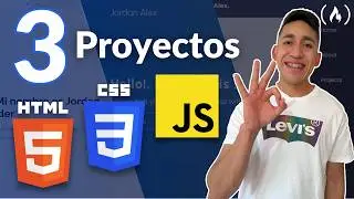 Crea 3 Proyectos con HTML, CSS y JavaScript - Curso Práctico