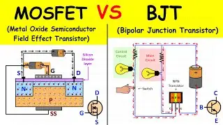 MOSFET and BJT Transistor Comparison with Diagrams | Working, Difference, Application | Shubham Kola