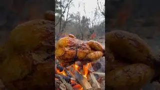 Doğada Kızarmış Tüm Tavuk 🐔 | Roasted Whole Chicken in Nature