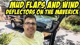 Let's install mud flaps and window visors by Cutim on my 2023 Ford Maverick
