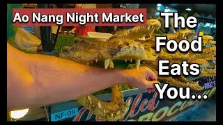 The Wildest Food in Ao Nang Night Market. Where To Travel in Krabi 🇹🇭