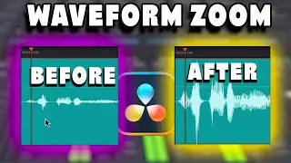 Waveform ZOOM (with NO Levels Change) in DaVinci Resolve 18 Fairlight | Quick Tip Tuesday
