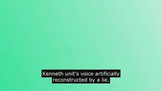 So this is Kenneth Udut's voice artificially reconstructed by AI.