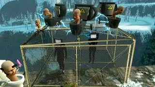 TV Man and TV Women locked up! Fierce battles take place in Garry's Mod