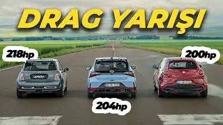 DRAG YARIŞI: Mini GP1 vs. Hyundai i20N vs. Alfa Romeo MiTo