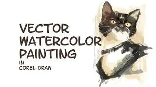 Vector Watercolor Painting in Corel Draw (HD)