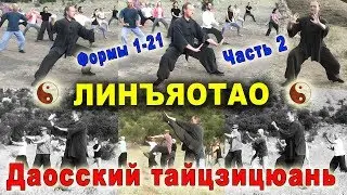 Даосский тайцзицюань. Линъяотао, 2 часть, формы 1-21. Тайцзи Ветер-Гром