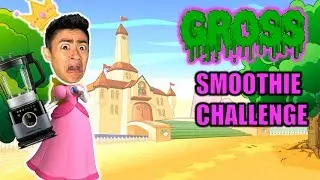 Blending GROSS Smoothie in Library DRESSED as Princess PEACH!