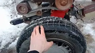 Первый выезд на минитракторе из мотоблока