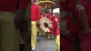 Toàn cảnh Ông Hiệu Chiêng Đánh Chiêng - Lễ Hội Truyền Thống Làng Gióng - Phù Đổng - Gia Lâm