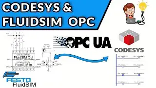 🔵✅COMMUNICATE CODESYS & FLUIDSIM VIA OPC