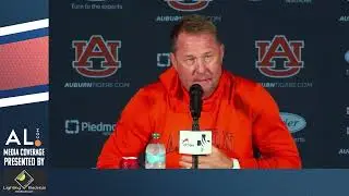 Hugh Freeze addresses the media Monday as Auburn looks ahead to its week 2 game vs Cal