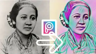 PicsArt tutorial - kereen!!.buat foto Kartini menjadi kekinian