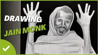 Drawing Jain Monk 🤩 - Commission Work