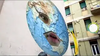 Augmented Reality Paste-Up Artwork: I'm Not Happy - Immaginare Genova
