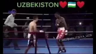 BOKSDA UZBEKNI USTIDAN KULGANI TARBIYALAB QUYDI👊👊