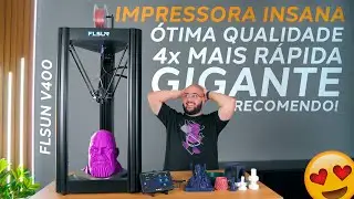 Esta Impressora 3D é Incrível! Gigante, Muito Rápida e Beira a Perfeição! FLSUN v400