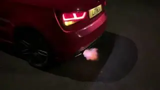 Loud Audi A1 Shooting Flames