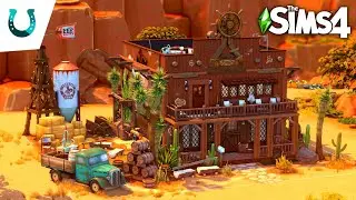 HORSE RANCH WESTERN BANK 💰🐴🪙 | Sims 4 No CC Speedbuild | The Sims 4 Speed Build | 