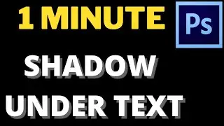 Photoshop CC - How to Add a Text Shadow 2021