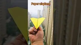 #shorts Throw a paper airplane that flies far and high