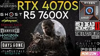 RTX 4070 Super + R5 7600X & 32GB Ram - Test In 15 Games - 1440p