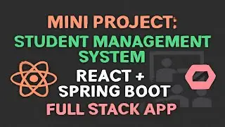 Mini Project: Student Management System | React + Spring Boot Full Stack App