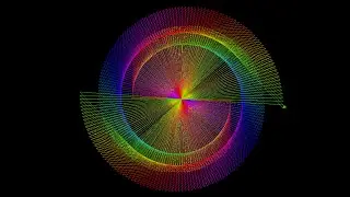 Colorful Spiral Art: Python Code Visualization 