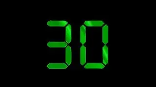 Slow COUNTDOWN TIMER ( v 658 ) 30 to 0 in ca 2 min RELAX 4K