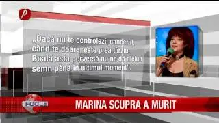 Marina Scupra a a murit