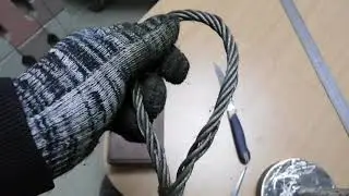 Как сделать петлю на стальном тросе. Проверка надёжности.