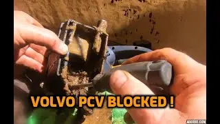 VOLVO V70XC / XC70 BLOCKED PASSAGE IN OIL PAN ~ BLOCKED PCV SYSTEM & CLEANOUT + OIL TRAP REPLACEMENT