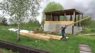 Как Приварить Оголовки на Сваи - Помогаю Соседу Диме в Переезде-Сломался Генератор -Жизнь в Деревне