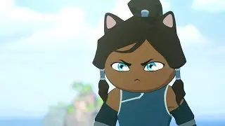 KORRA fights AANG...but they're cats for some reason | ANIMATION
