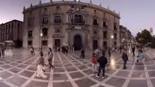 360 video: Plaza Nueva at Albayzín, Granada, Spain