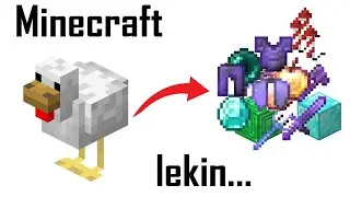 Minecraft lekin tovuqdan Epic narsalar chiqadi | O'zbekcha minecraft 