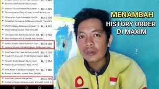 cara menambah history di Maxim driver