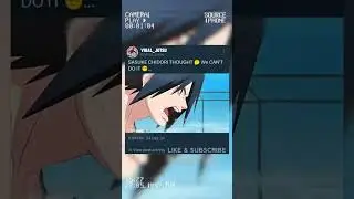 Sasuke Chidori thought 🤔 we can't do it 😑 