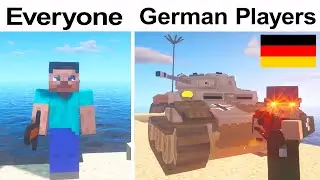 MINECRAFT: GERMAN PLAYERS vs NORMAL PLAYERS