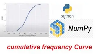 Cumulative Frequency Distribution / Curve in Python