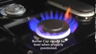 Gas Cooktop Properly Position Burner Caps